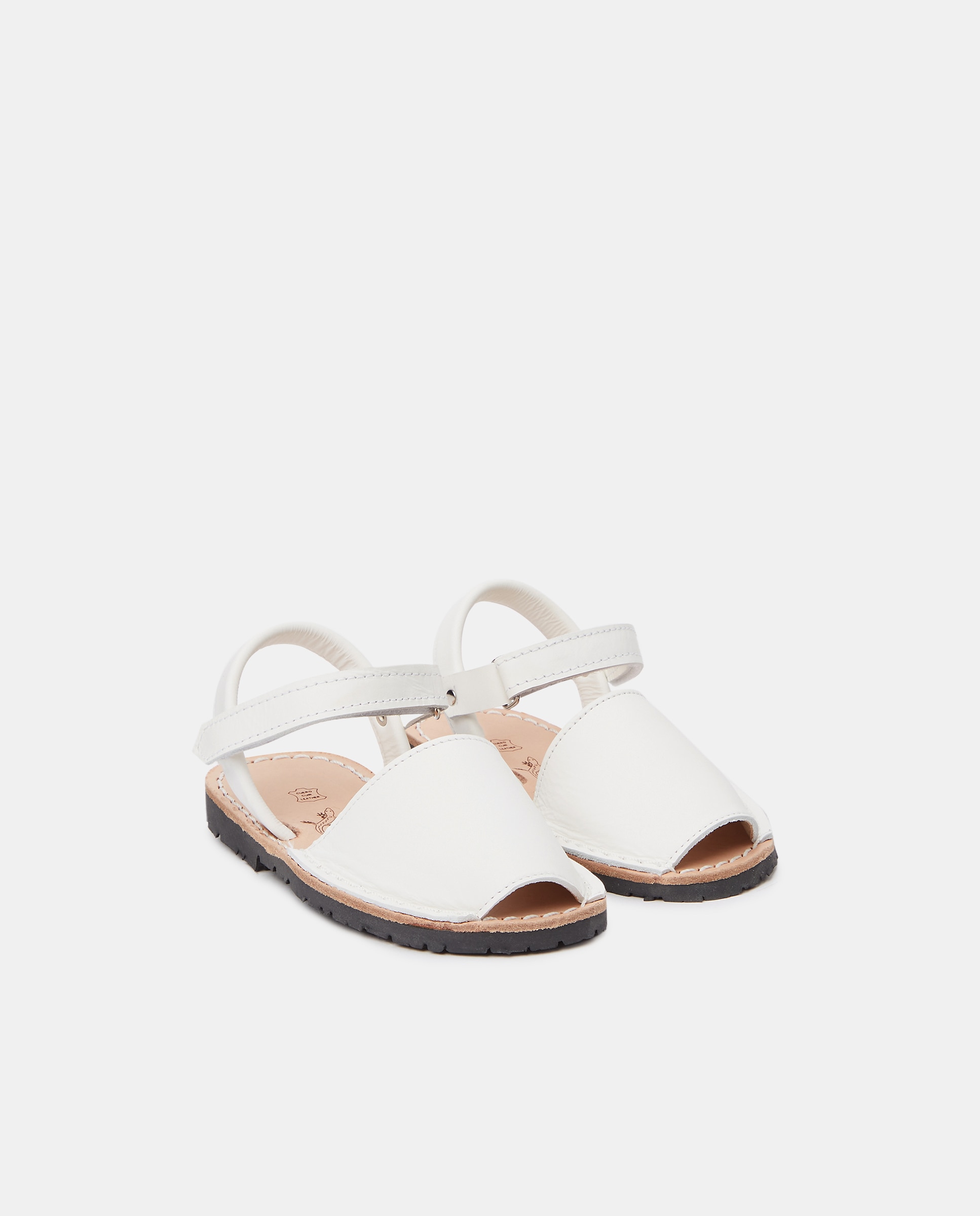 Menorquinas de Criança com Sola de Borracha - Branco Naturals Menorca Branco-2