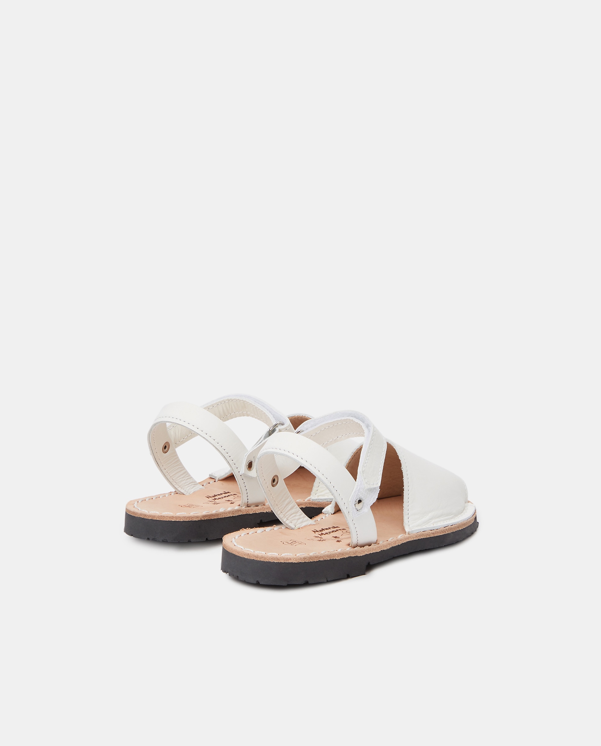Menorquinas de Criança com Sola de Borracha - Branco Naturals Menorca Branco-3