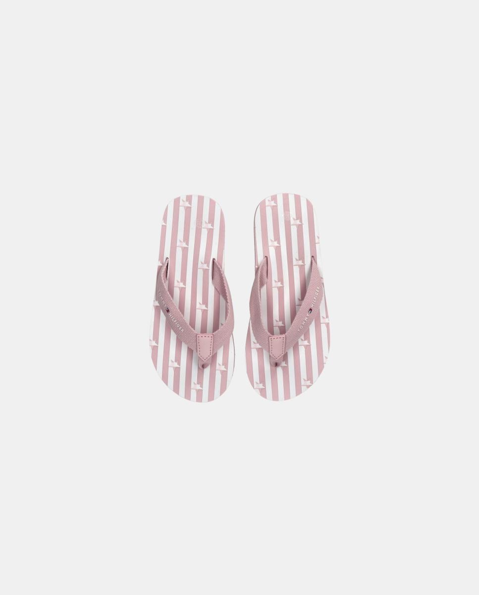 Chinelos de Banho Estampados Tommy Hilfiger Rosa-pastel-4