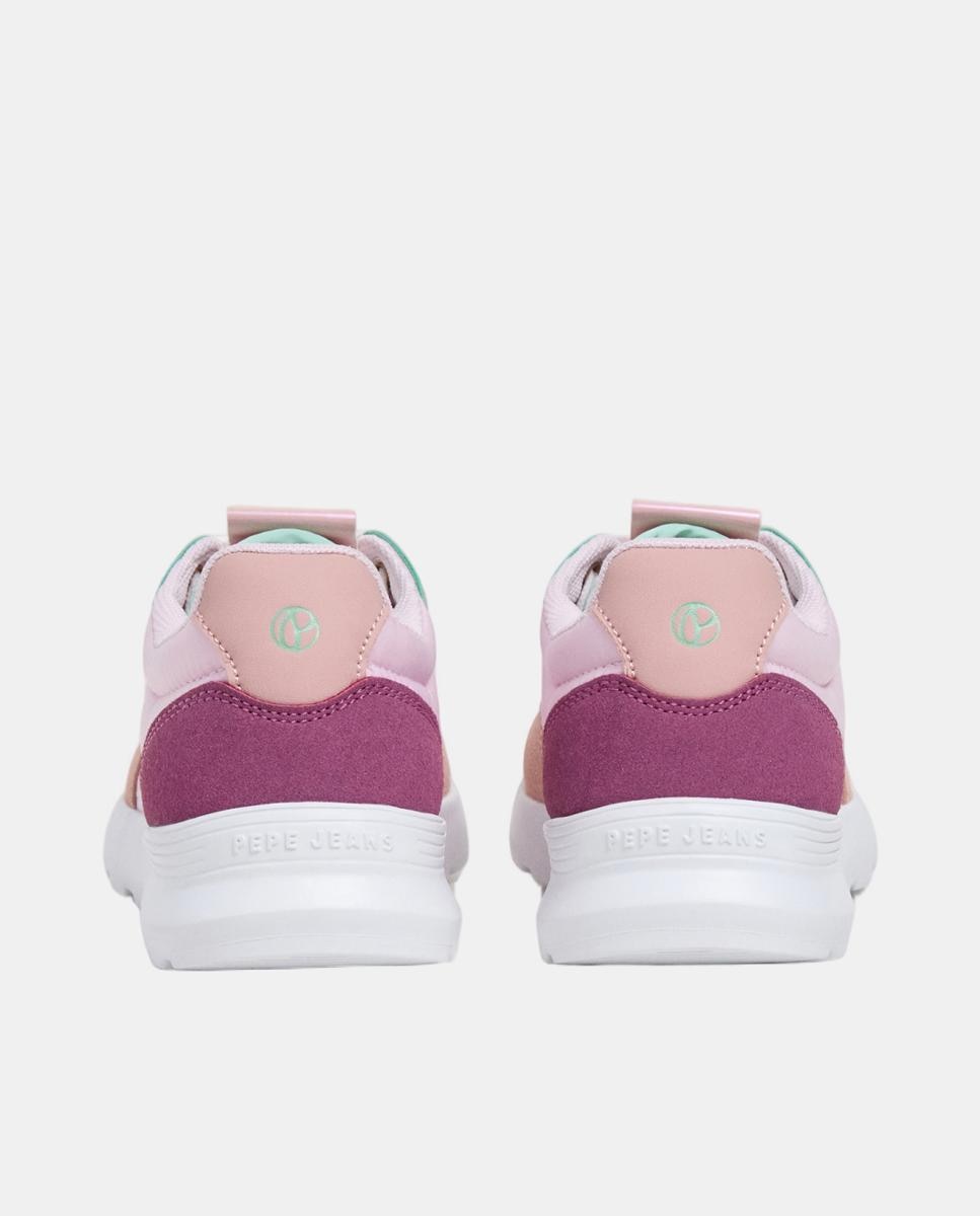 Sapatilhas com Detalhes Metálicos Pepe Jeans Rosa-4