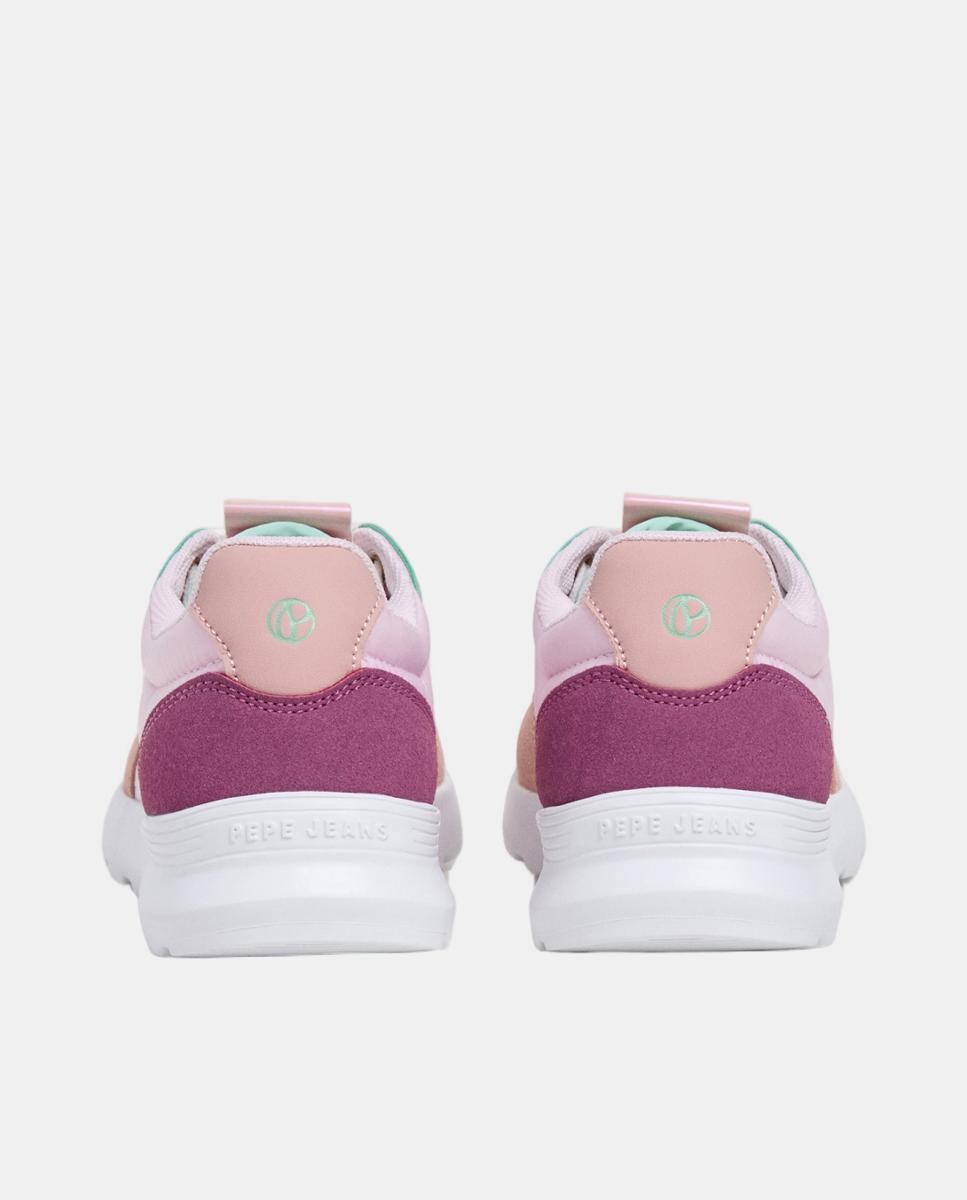 Sapatilhas com Detalhes Metálicos Rosa-4