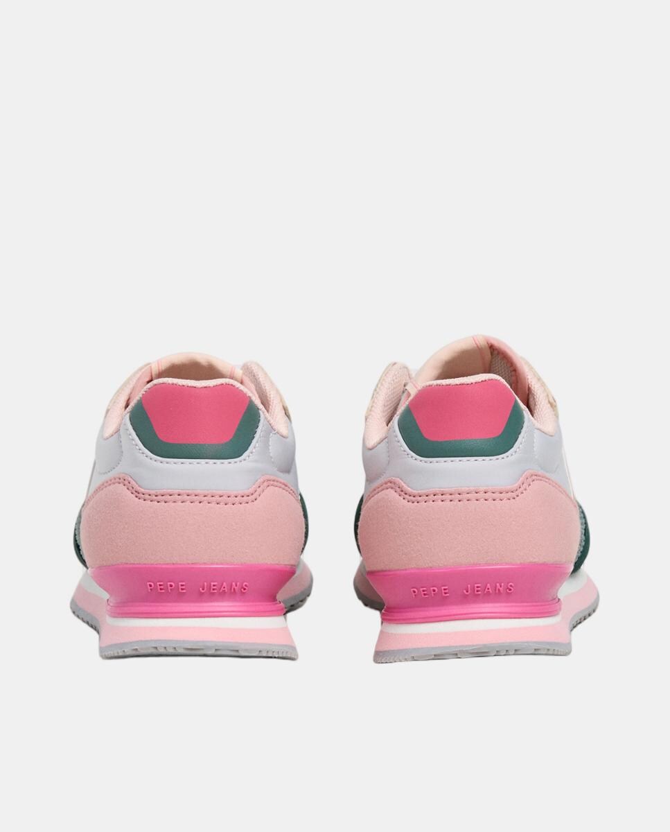 Sapatilhas Estilo Running com Detalhes em Contraste Cinzento-4