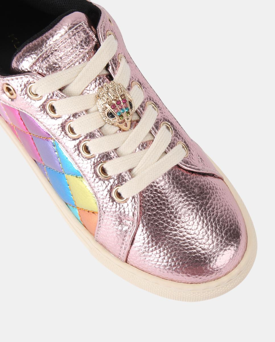 Sapatilhas com Losangos Coloridos Kurt Geiger Rosa-claro-4