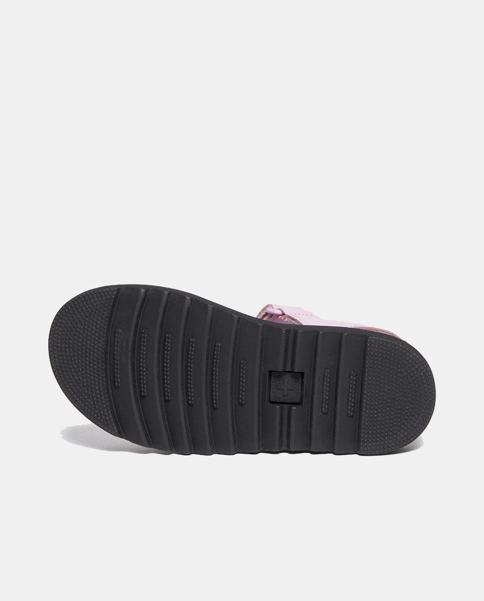Sandálias Abertas Klaire com Tiras e Fecho Aderente Dr. Martens Rosa-7