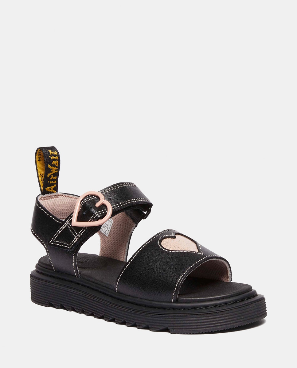 Sandálias Marlowe Hearts Junior Dr. Martens Preto-2