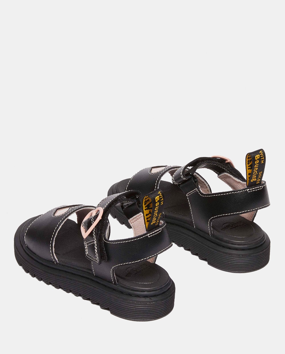 Sandálias Marlowe Hearts Junior Dr. Martens Preto-3