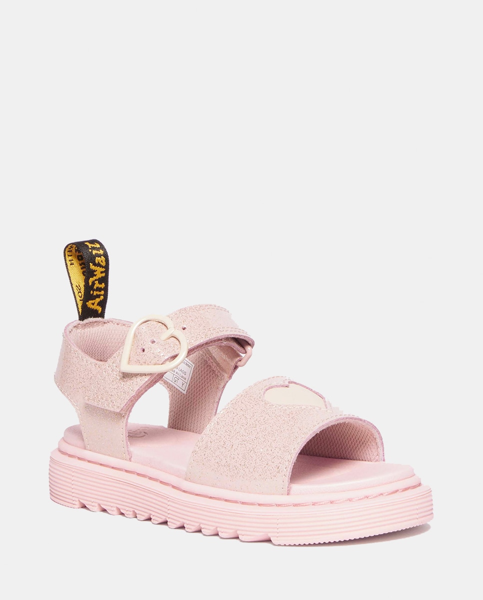 Sandálias Marlowe Hearts Junior Dr. Martens Rosa-2