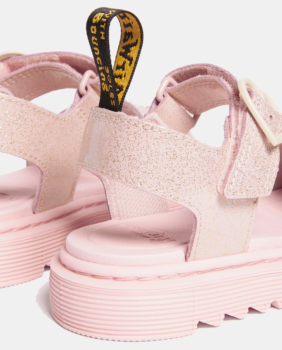 Sandálias Marlowe Hearts Junior Dr. Martens Rosa-5