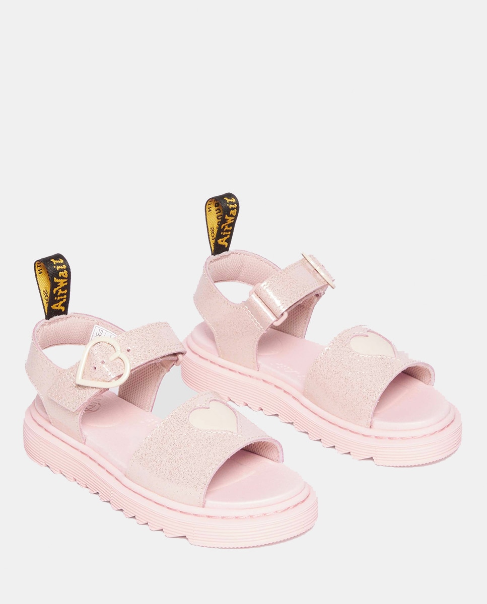 Sandálias Marlowe Hearts Junior Dr. Martens Rosa-8