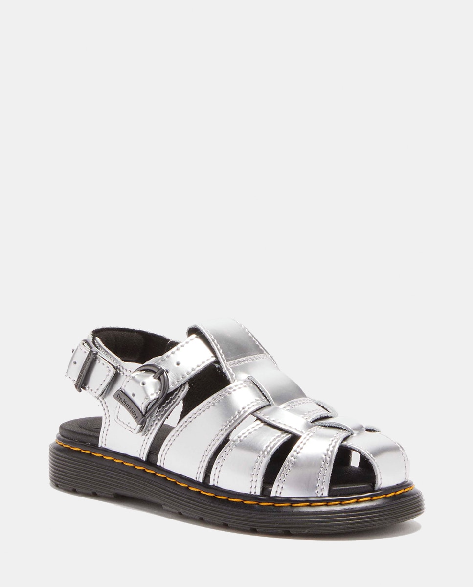 Sandálias Caarys Junior Dr. Martens Prata-2
