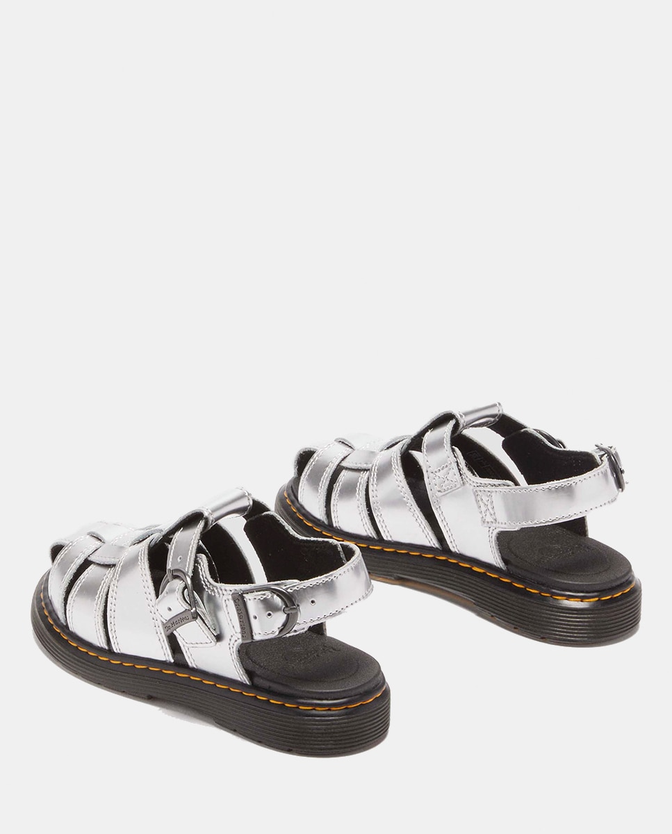 Sandálias Caarys Junior Dr. Martens Prata-3