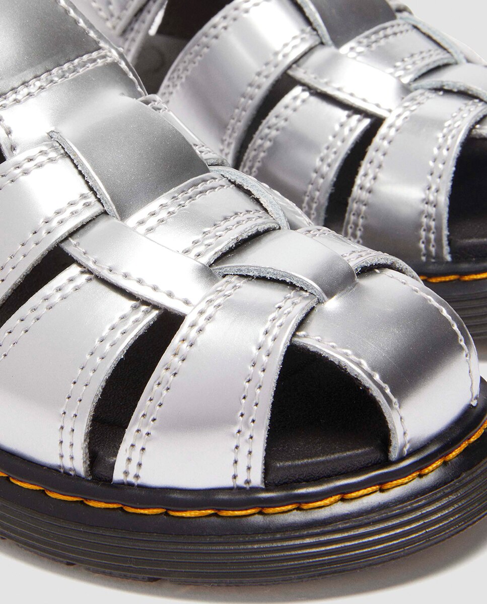 Sandálias Caarys Junior Dr. Martens Prata-5