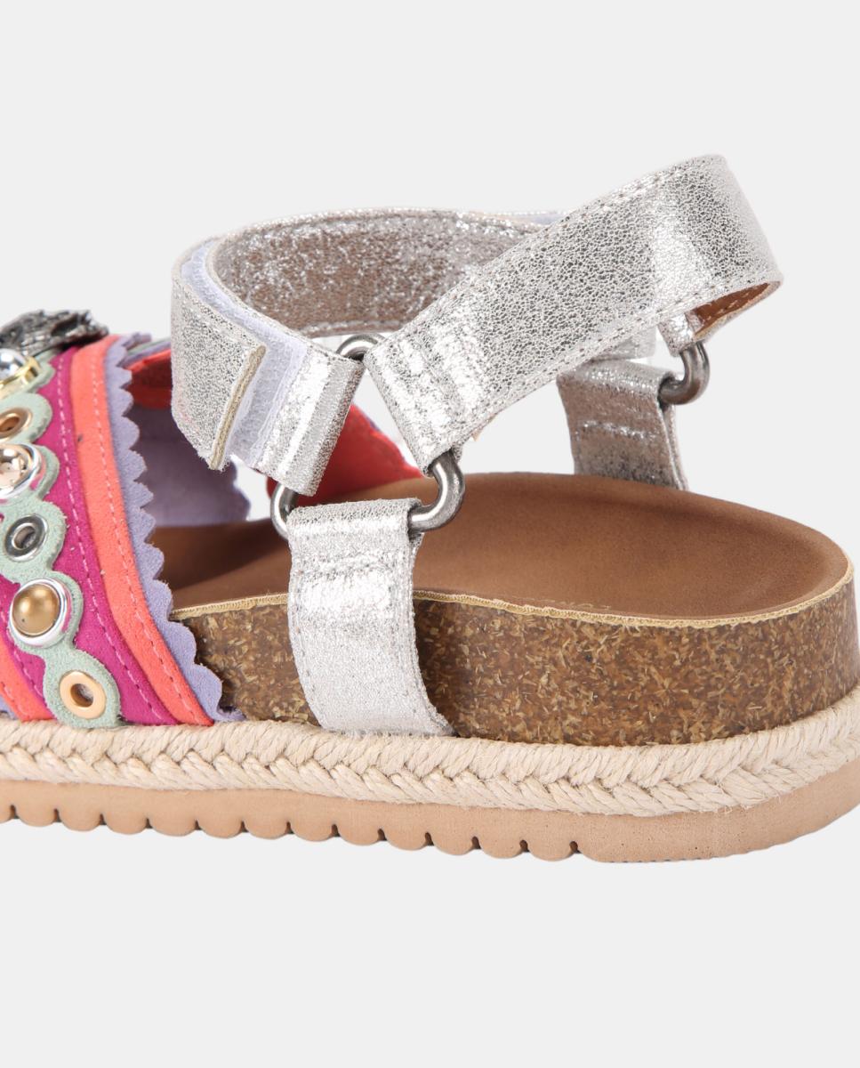 Sandálias Coloridas com Plataforma Kurt Geiger Rosa-claro-3