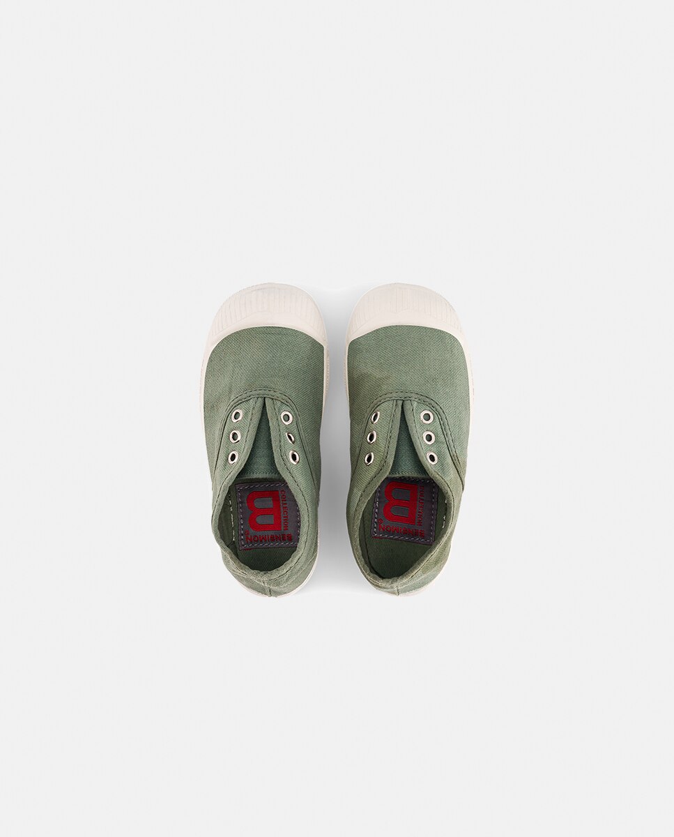 Sapatilhas de Lona Bensimon Verde-2