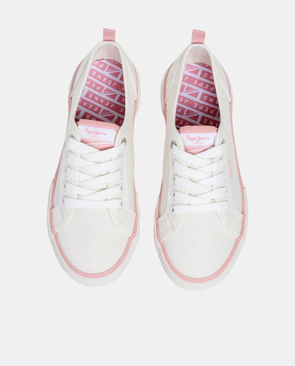 Sapatilhas Clássicas Tipo Plimsoll Pepe Jeans Branco-2