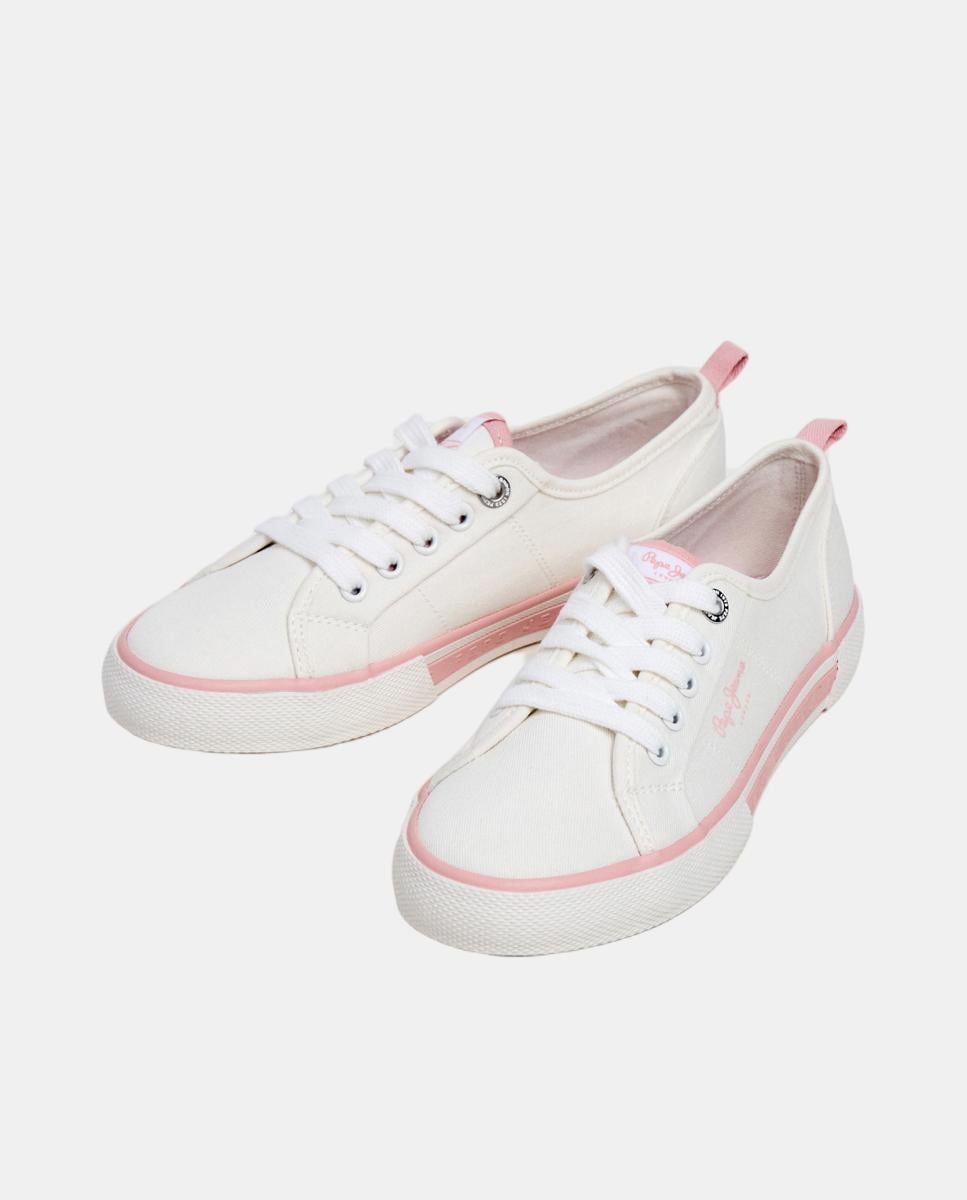 Sapatilhas Clássicas Tipo Plimsoll Branco-3