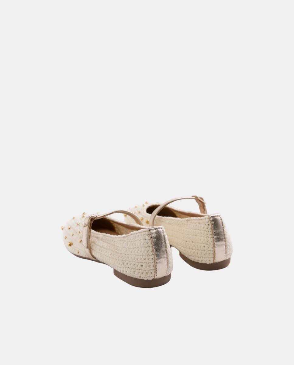 Sabrinas de Algodão com Tachas Natural-2