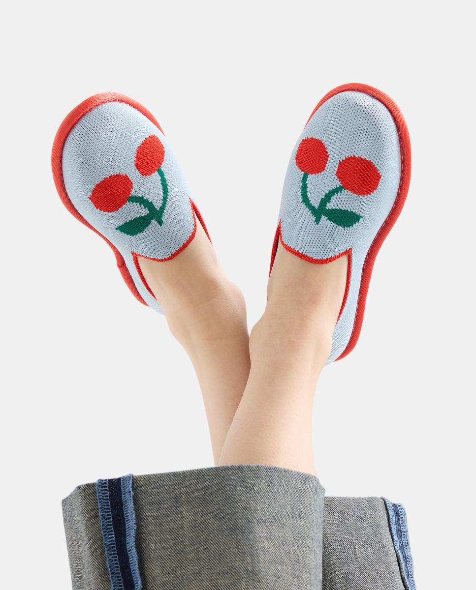 Sapatilhas de Lona Slipper Flexible com Palmilha Acolchoada Rothy´s Azul-6