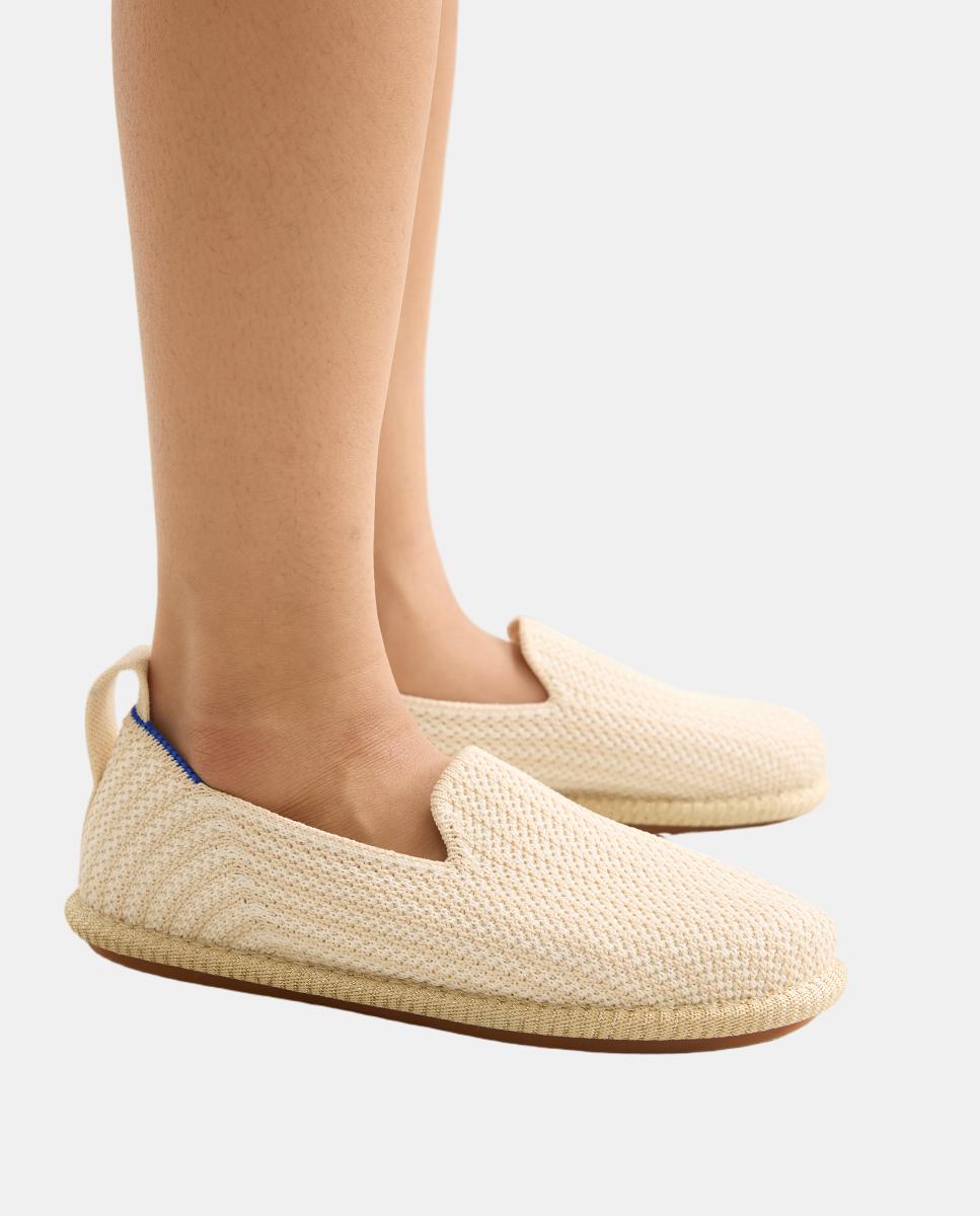 Sapatilhas de Lona Slipper Flexible com Palmilha Acolchoada Rothy´s Natural-3