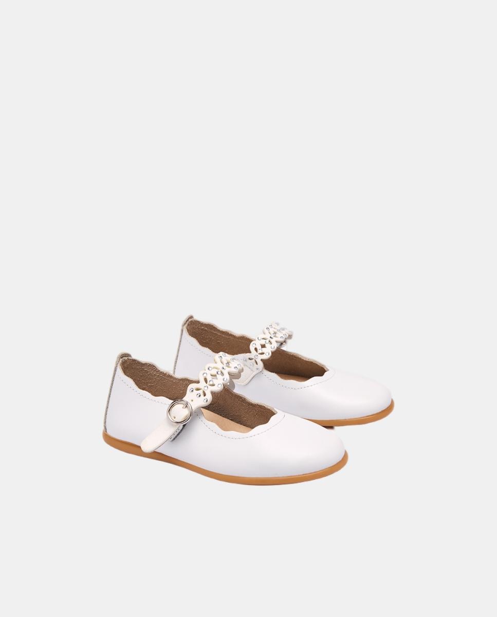 Sabrinas com Brilhantes - Bege Conguitos Branco-marfim-2