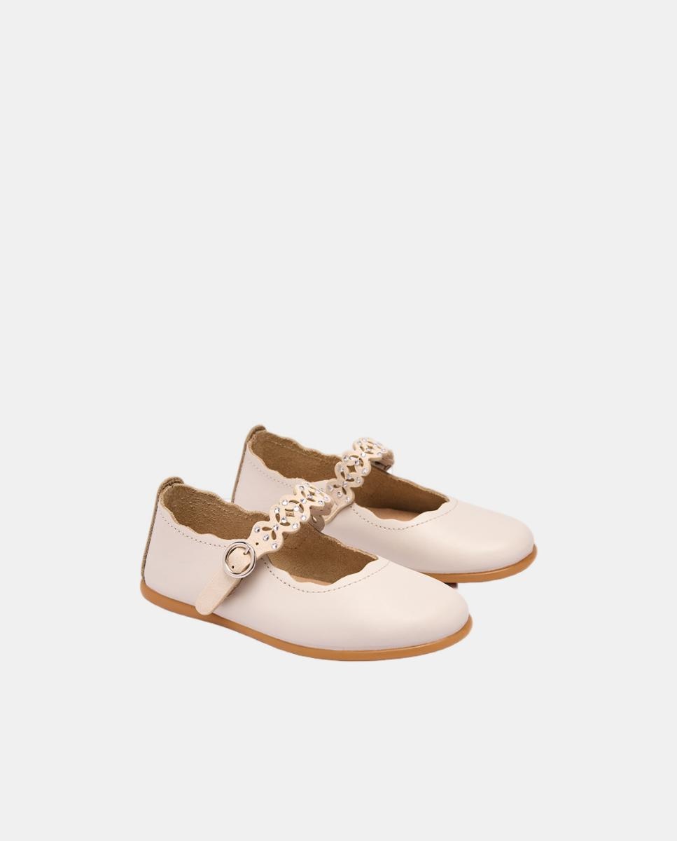 Sabrinas com Brilhantes - Bege Branco-marfim-2