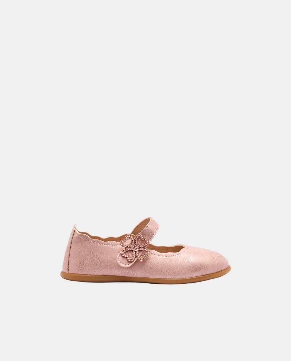 Sabrinas com Flor de Brilhantes - Rosa Rosa-claro-1