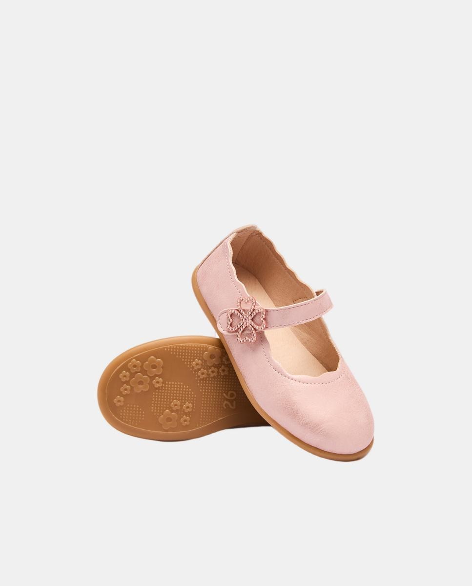 Sabrinas com Flor de Brilhantes - Rosa Rosa-claro-3