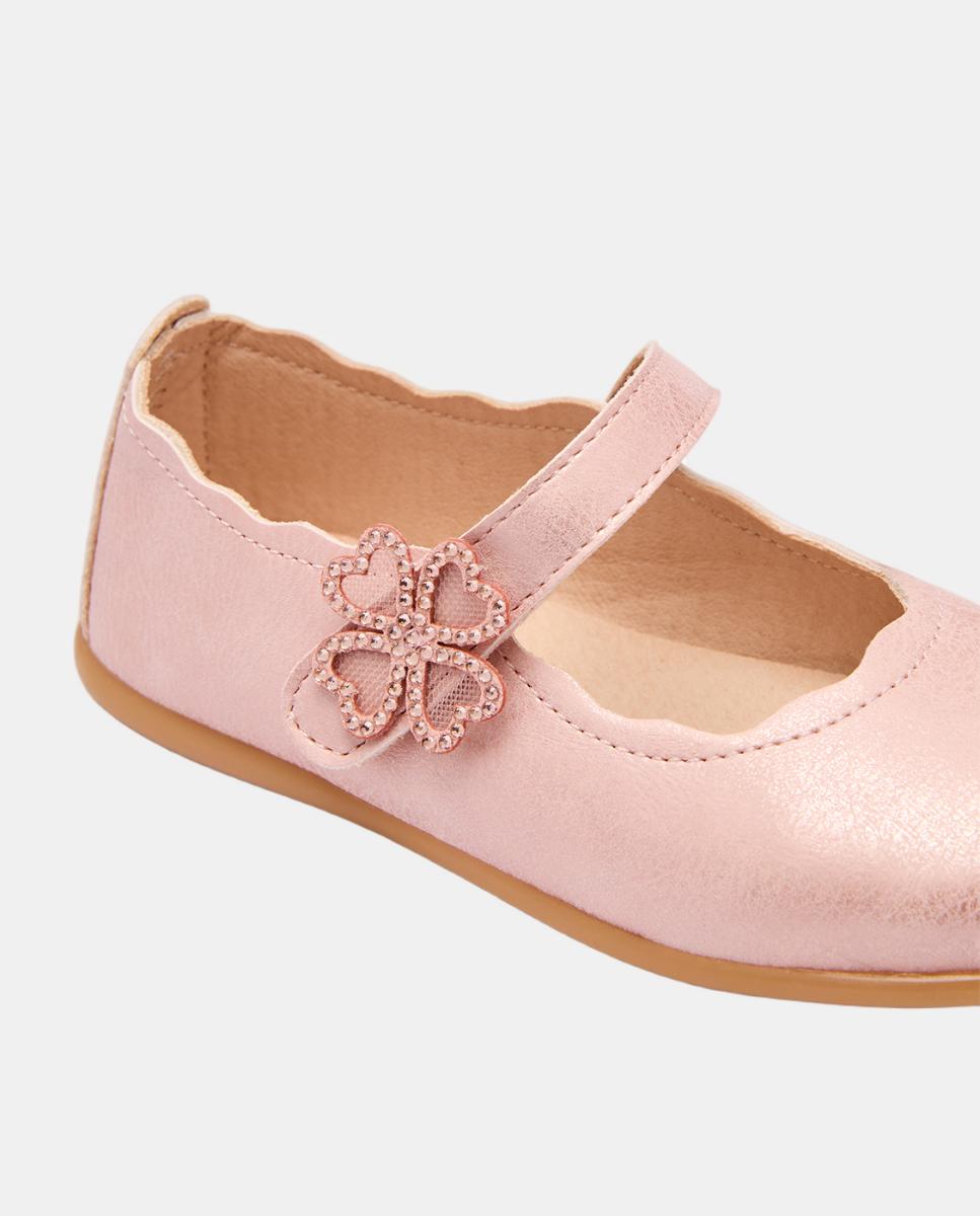 Sabrinas com Flor de Brilhantes - Rosa Rosa-claro-4