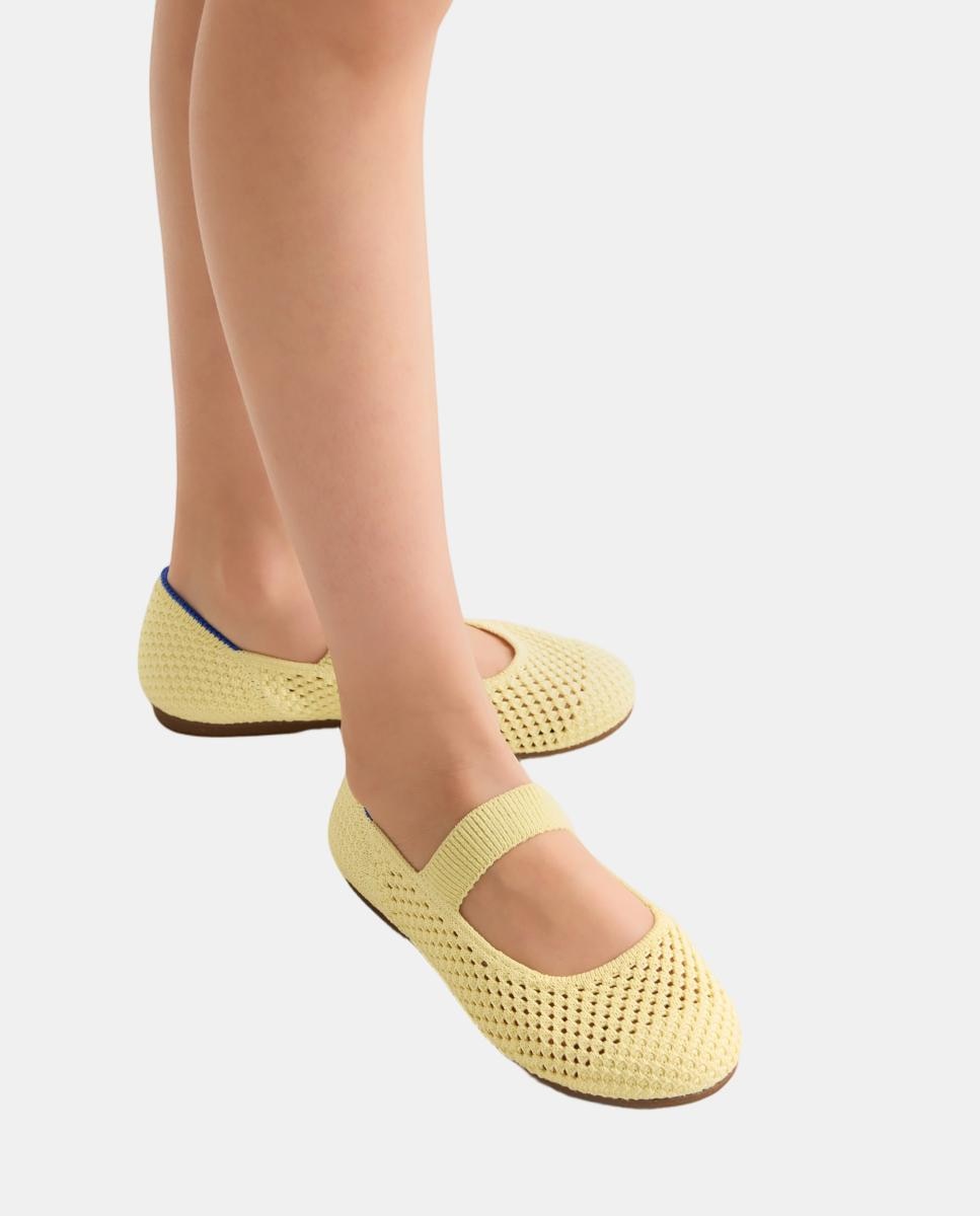 Sapatos de Presilha em Lona Suaves e Flexíveis com Palmilha Acolchoada Rothy´s Rosa-5