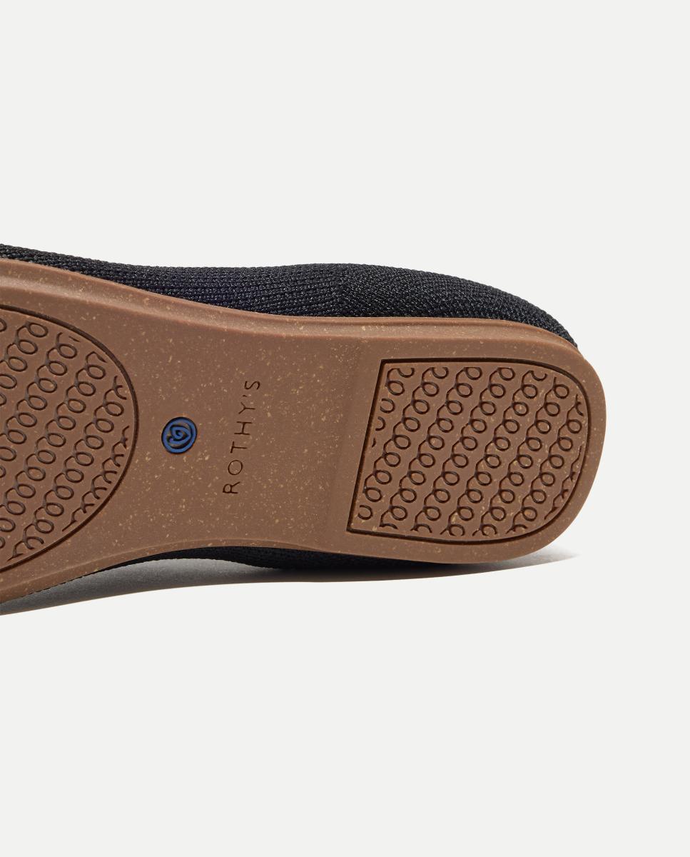 Sapatos de Presilha em Lona Suaves e Flexíveis com Palmilha Acolchoada Rothy´s Preto-3