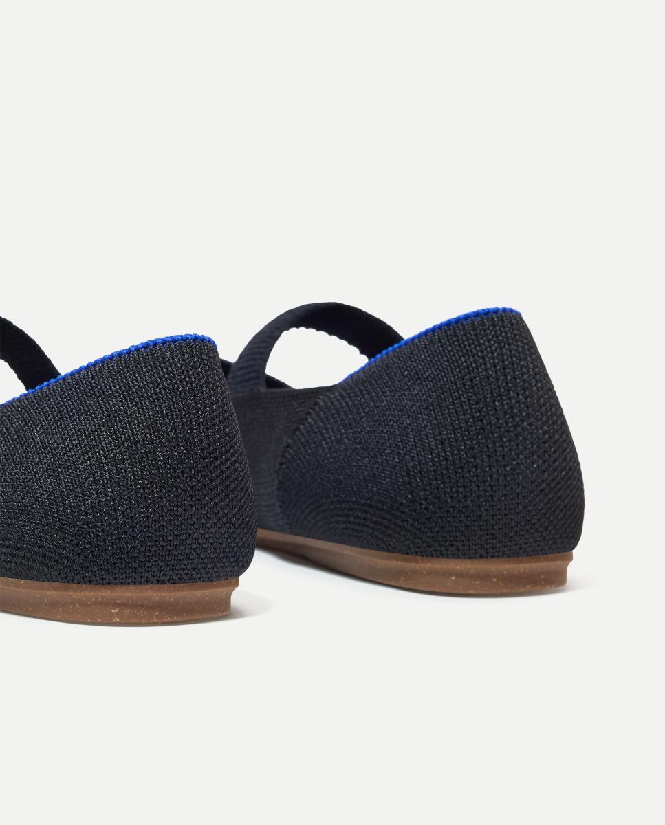 Sapatos de Presilha em Lona Suaves e Flexíveis com Palmilha Acolchoada Rothy´s Preto-4