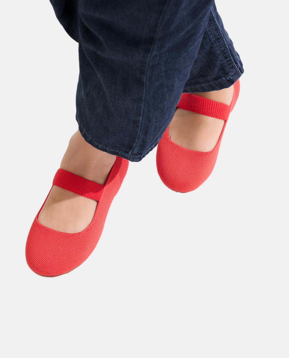 Sapatos de Presilha em Lona Suaves e Flexíveis com Palmilha Acolchoada Rothy´s Castanho-6