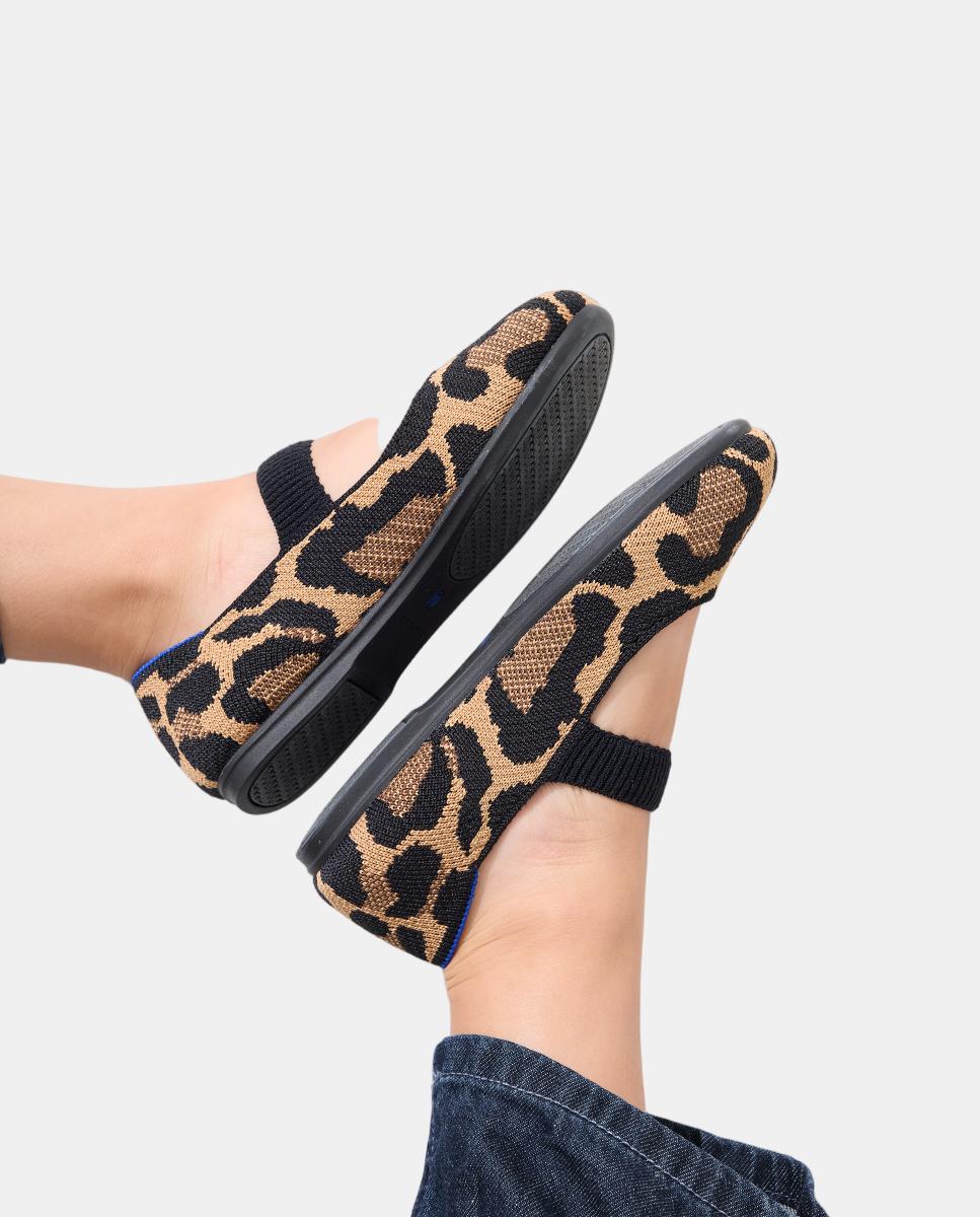 Sapatos de Presilha em Lona Suaves e Flexíveis com Palmilha Acolchoada Rothy´s Branco-5