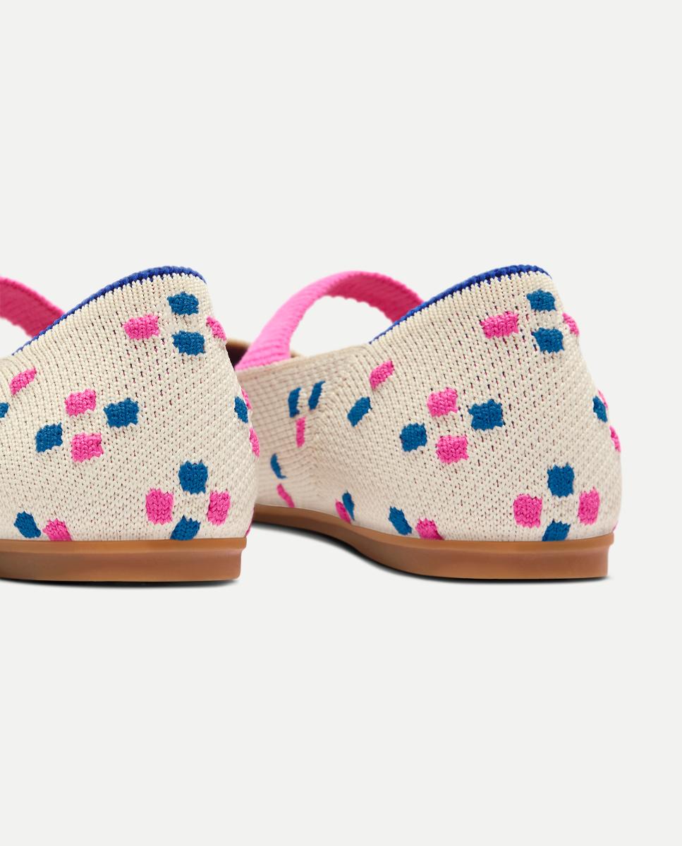 Sapatos de Presilha em Lona Suaves e Flexíveis com Palmilha Acolchoada Rothy´s Rosa-3