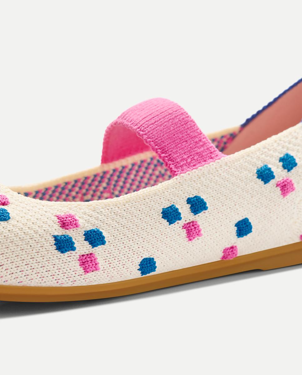 Sapatos de Presilha em Lona Suaves e Flexíveis com Palmilha Acolchoada Rothy´s Rosa-5