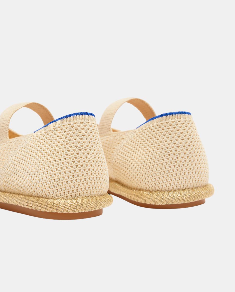 Sapatos de Presilha em Lona Suaves e Flexíveis com Palmilha Acolchoada Rothy´s Natural-3