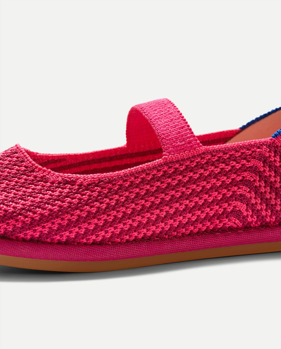 Sapatos de Presilha em Lona Suaves e Flexíveis com Palmilha Acolchoada Rothy´s Rosa-4