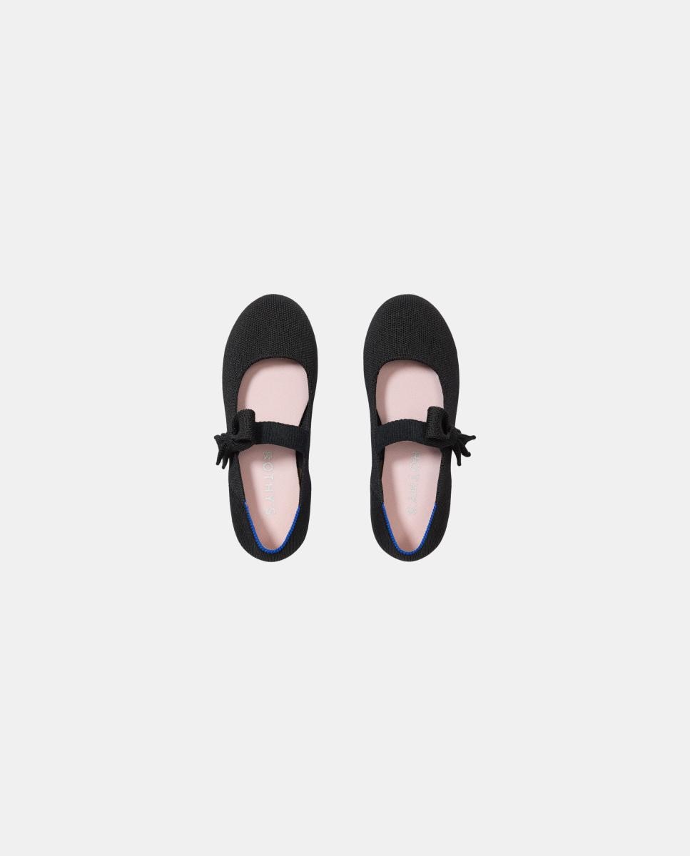 Sapatos de Presilha em Lona Suaves e Flexíveis com Palmilha Acolchoada Rothy´s Preto-2