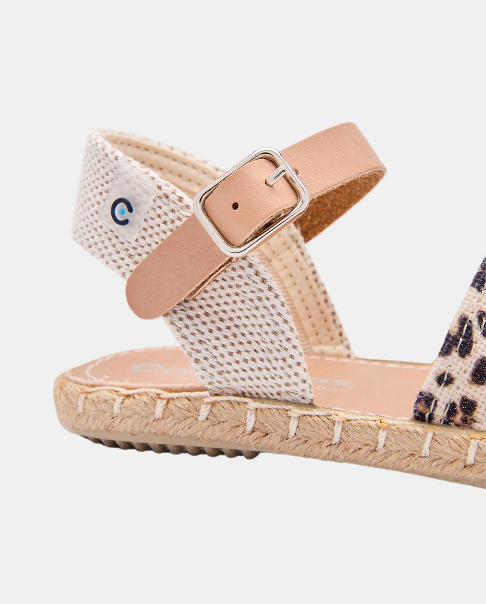 Alpercatas Estampadas com Fivela e Animal Print de Leopardo Conguitos Multicolor-3