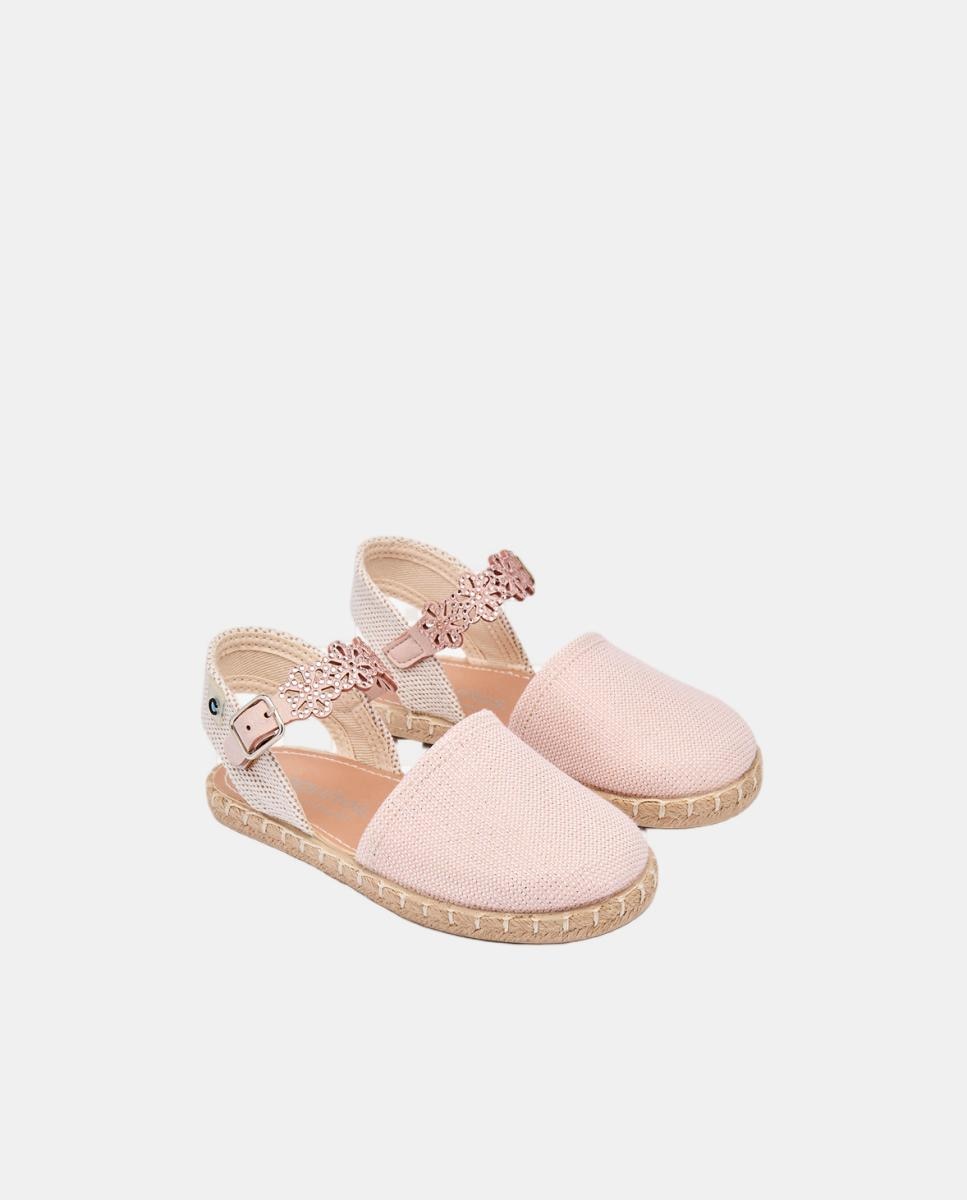 Alpargatas Brillantes Hebilla Rosa - Conguitos - Oro Rosa Oro Rosa-2