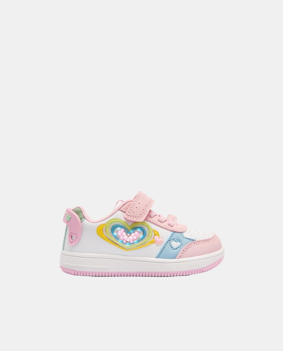 Imagem 0 de Sapatilhas de Luz com Coração - Multicolor