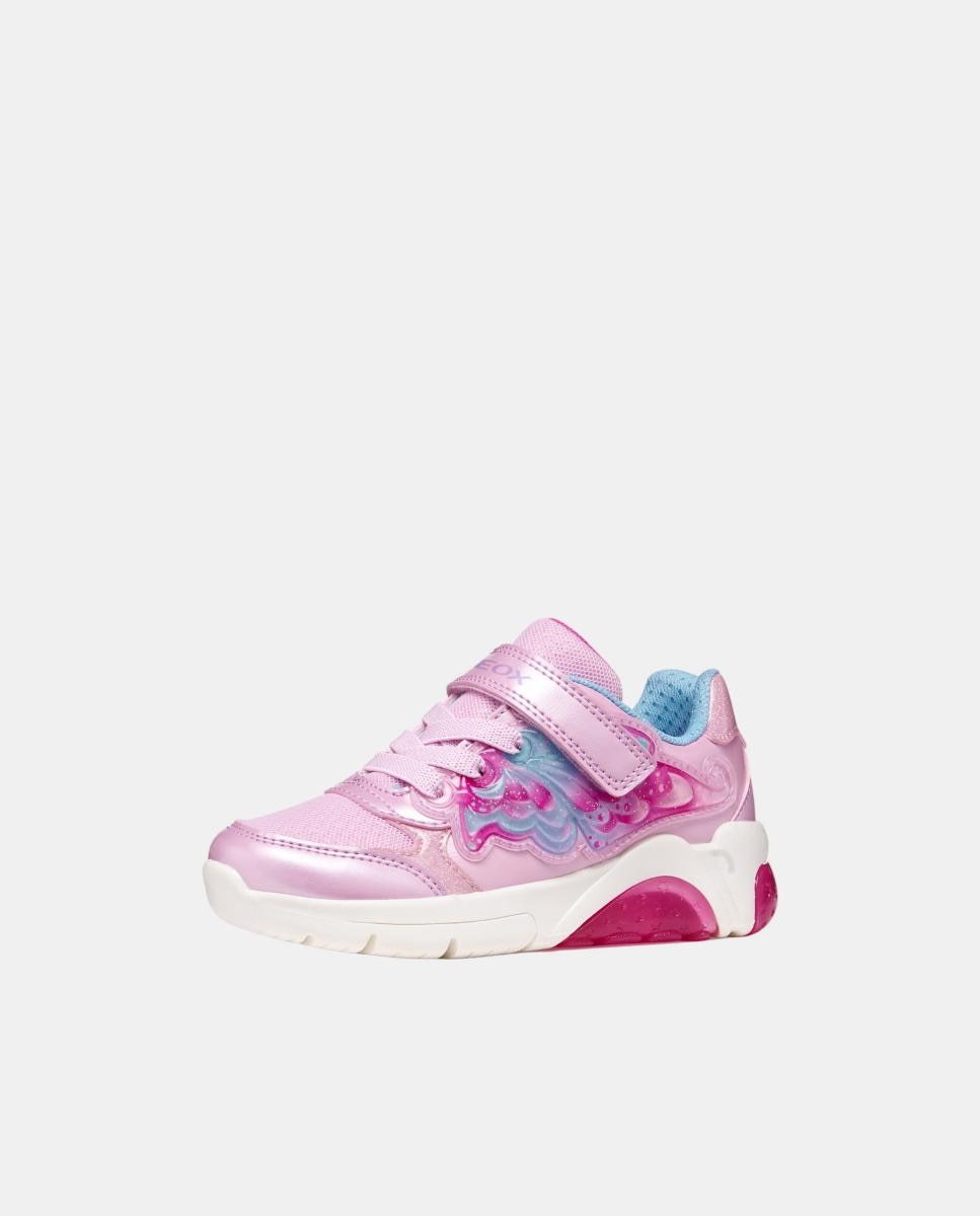 Sapatilhas Transpiráveis com Emblemas Geox Rosa-2