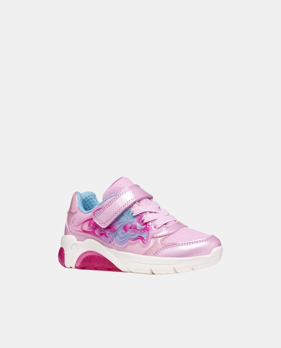 Sapatilhas Transpiráveis com Emblemas Geox Rosa-5