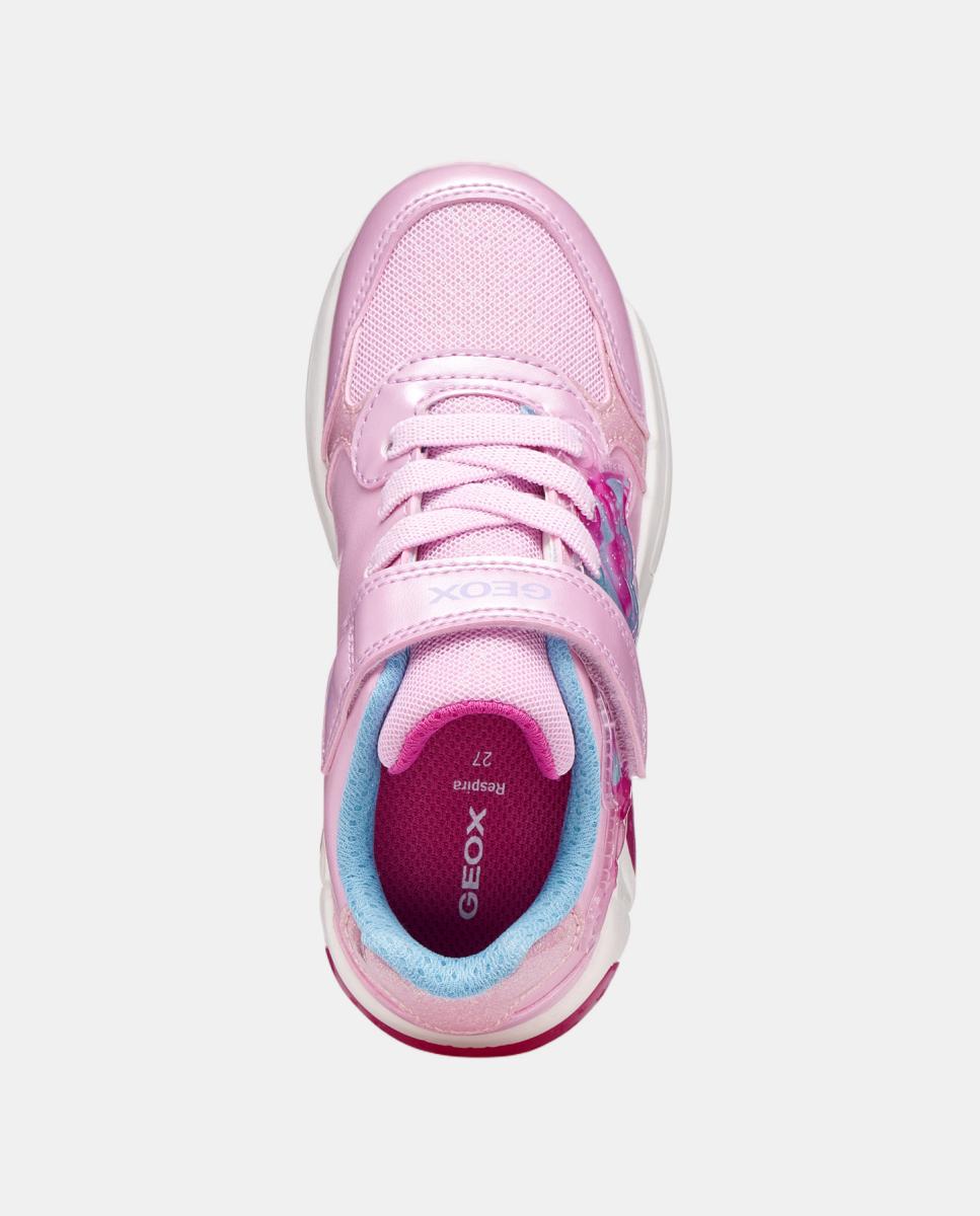 Sapatilhas Transpiráveis com Emblemas Geox Rosa-8
