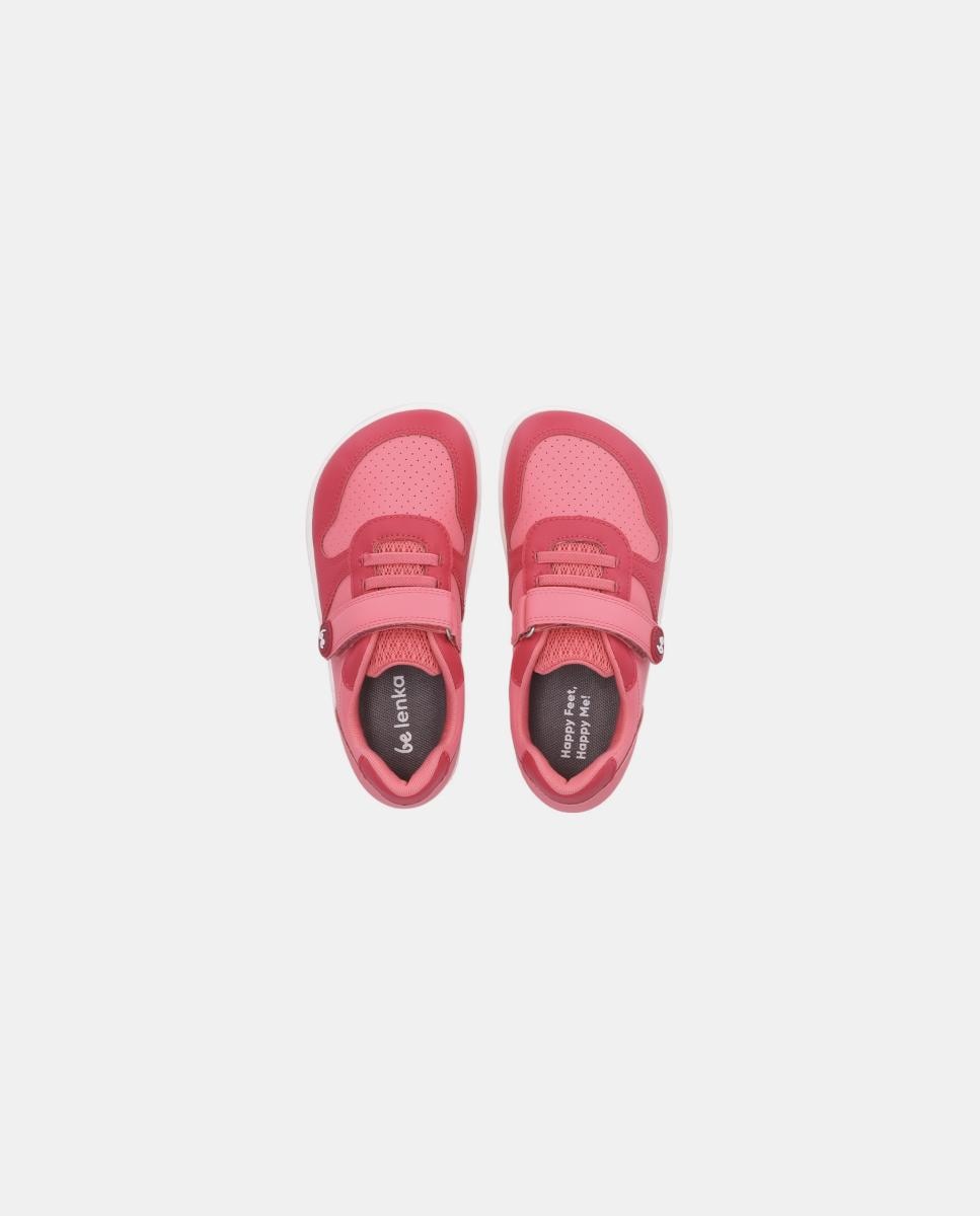 Sapatilhas Scoot de Criança em Pele com Zero Drop Be Lenka Rosa-2