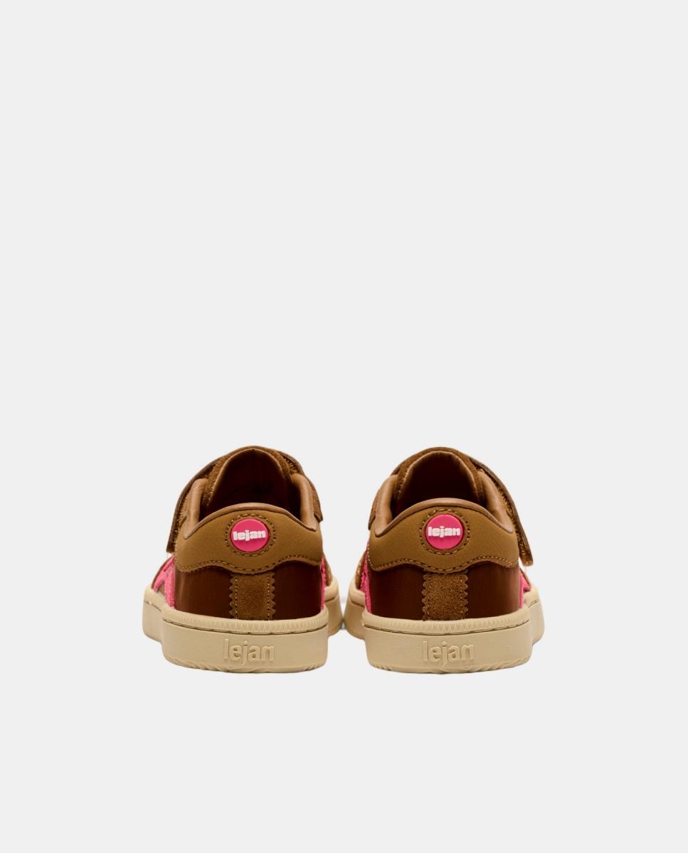 Sapatilhas de pele One® Kids Nylon Castanho taupe-2