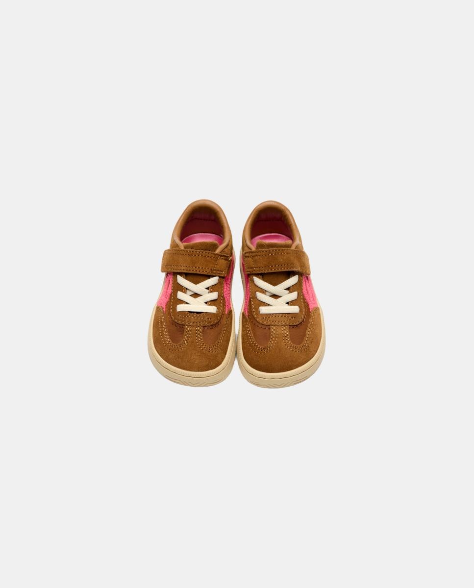 Sapatilhas de pele One® Kids Nylon Castanho taupe-3