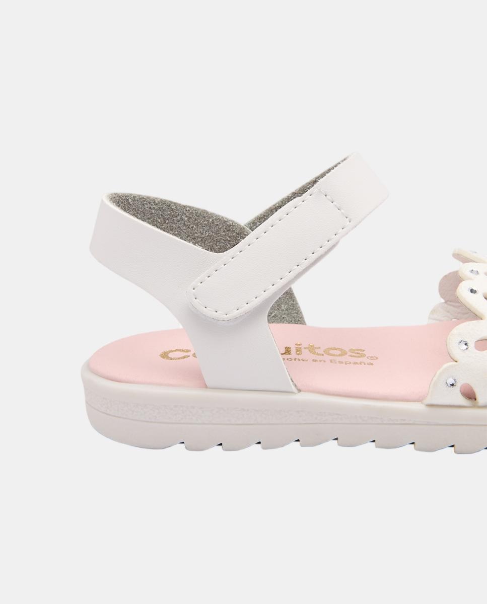 Sandalias Troquelado y Brillantes Blanco - Conguitos - Blanco roto Blanco roto-3