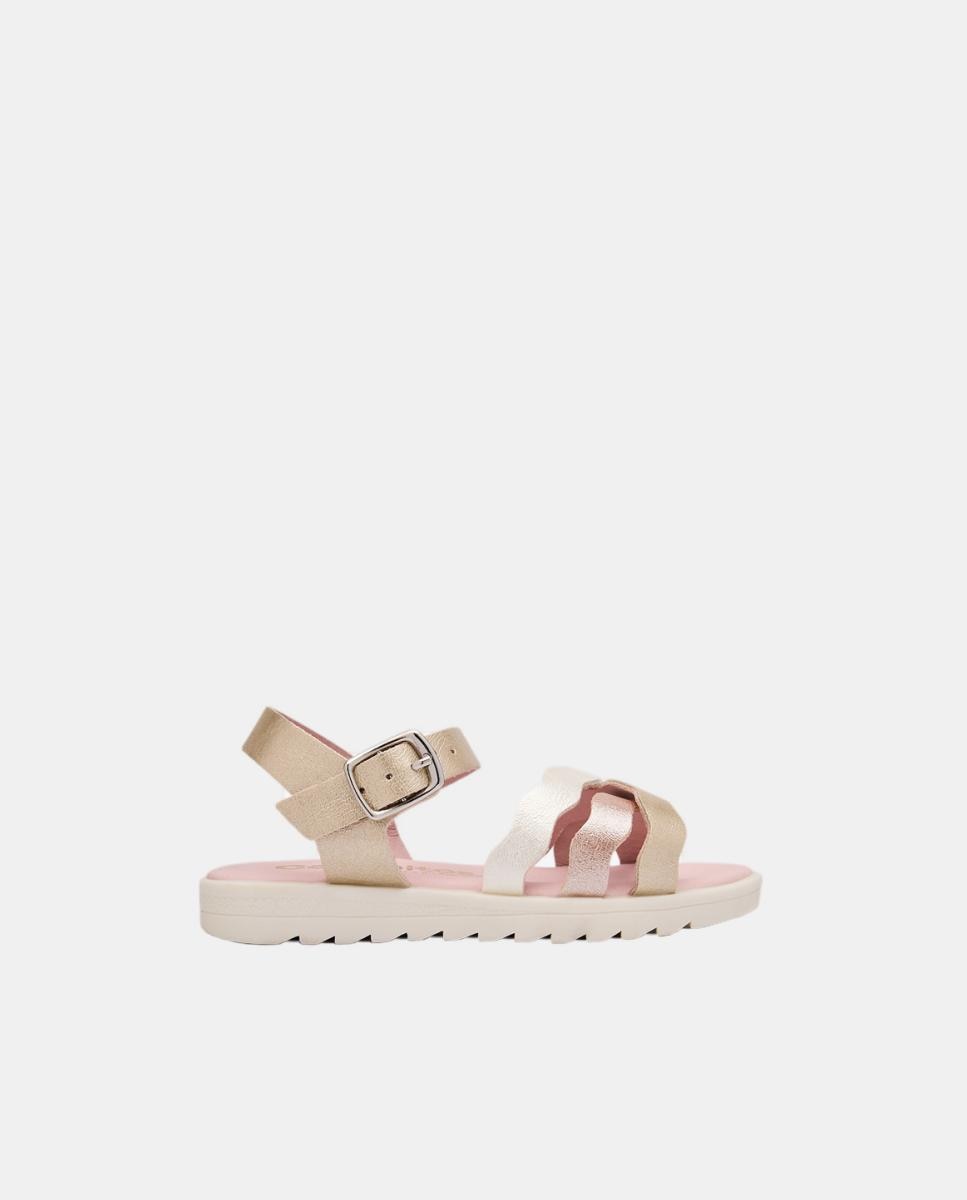 Sandalias Tiras - Conguitos - Oro Oro-1