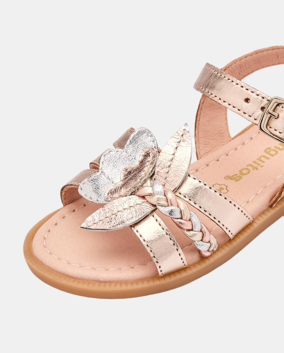 Sandalias Flor - Conguitos - Oro Oro-4